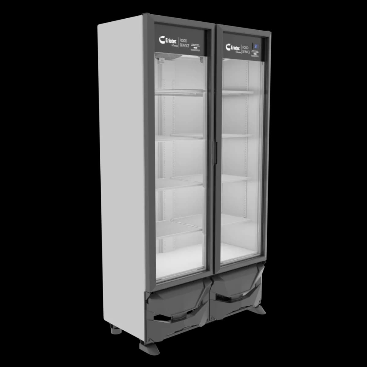Enfriador Vertical 2 Puertas 24 ft³